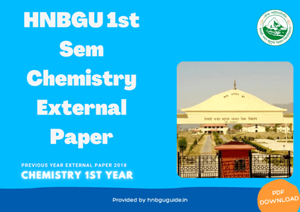 HNBGU BSc CBZ (Chemistry-Skill) 3rd Sem External Paper 2018-19