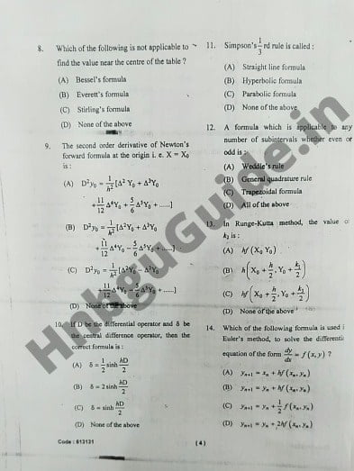 HNBGU BSc IT(CBNT) Third Semester Previous Year Question Papers 2020-21 ...