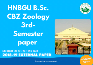 BSc 3rd sem Zoology Question Papers pdf