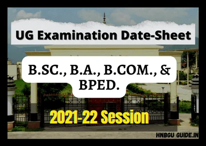 Date Sheet Released- BSc, B.A., B.Com 4th-6th Sem 2021-22