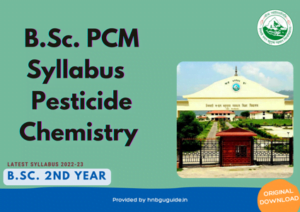 BSc pcm Pesticide-Chemistry 4th Sem Syllabus
