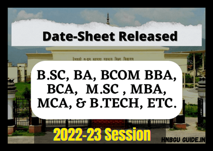 Date sheet 2023 HNBGu
